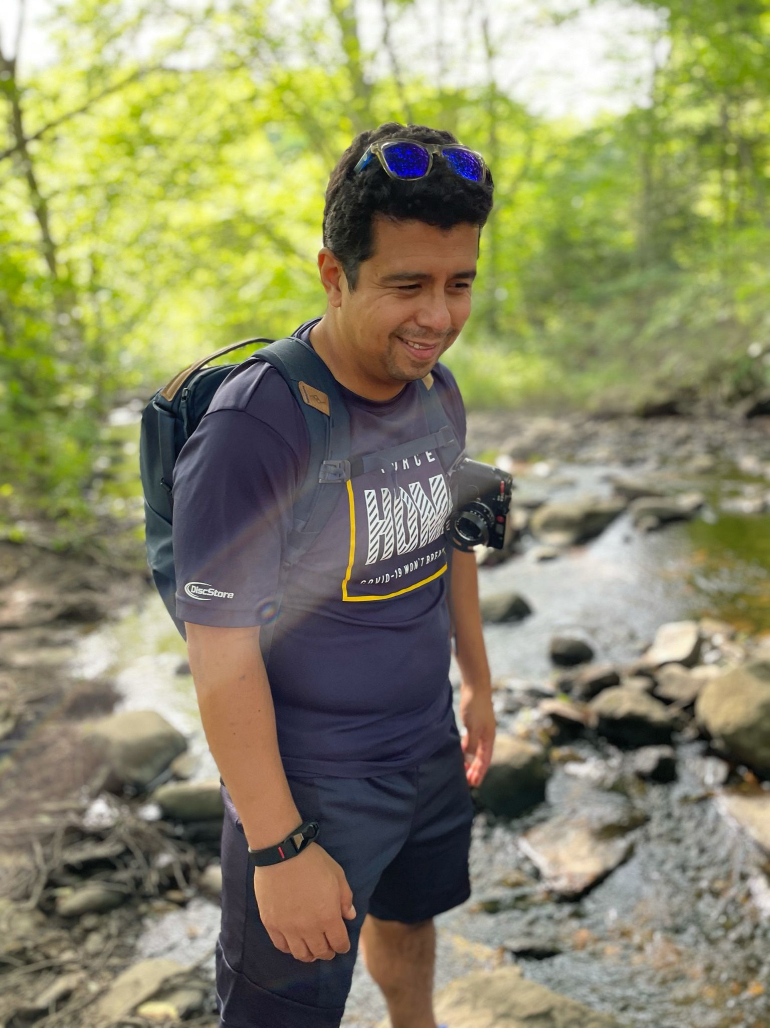 Hiking with friends in Vermont